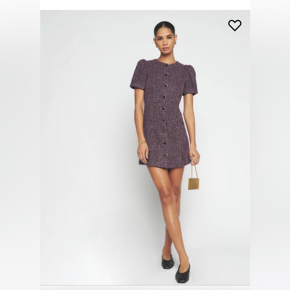 NWT REFORMATION OLIVETTE TWEED DRESS Size 8
